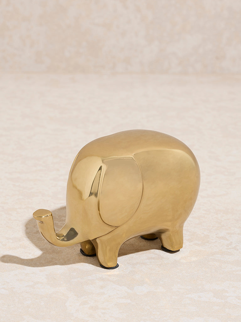Westside Home Gold Elephant Decorative Object