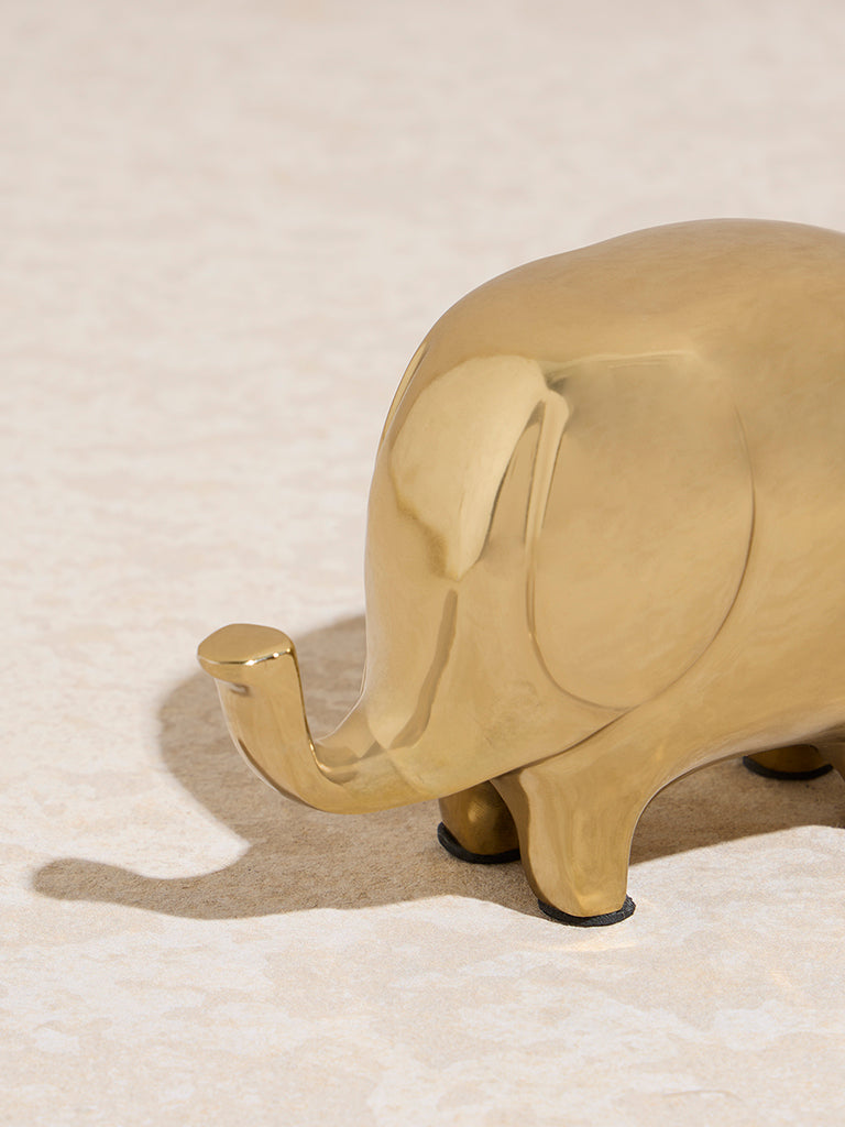 Westside Home Gold Elephant Decorative Object