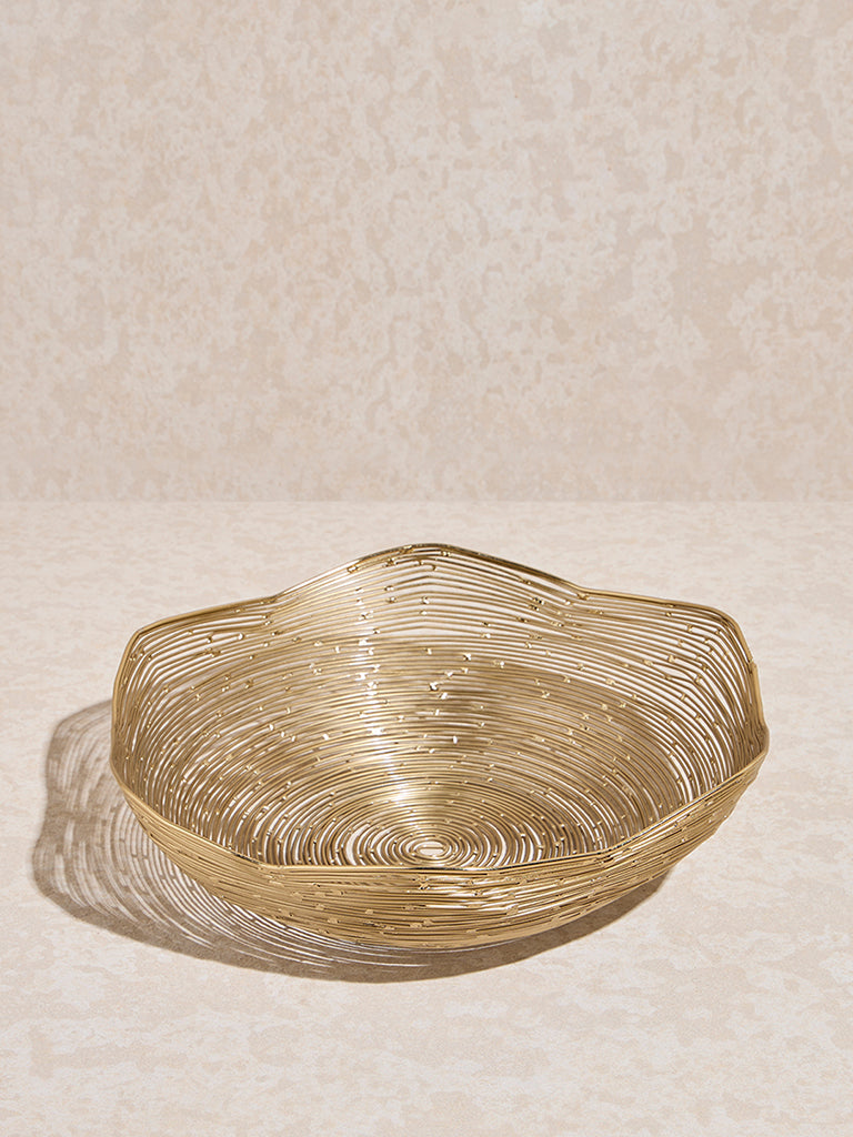 Westside Home Gold Wired Decorative Bowl