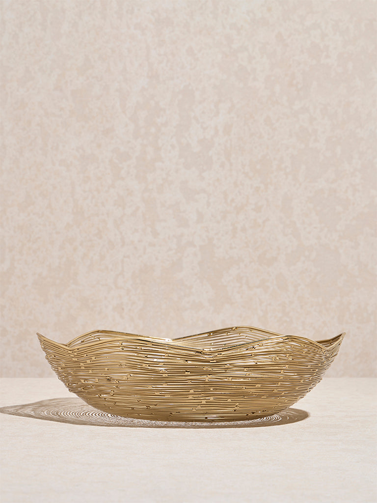 Westside Home Gold Wired Decorative Bowl