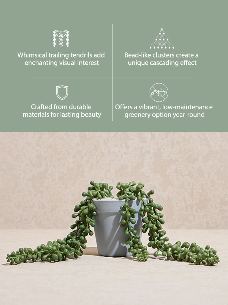 Westside Home Green Trailing Beads Artificial Plant