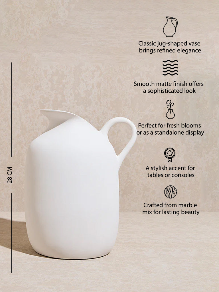 Westside Home White Jug Vase