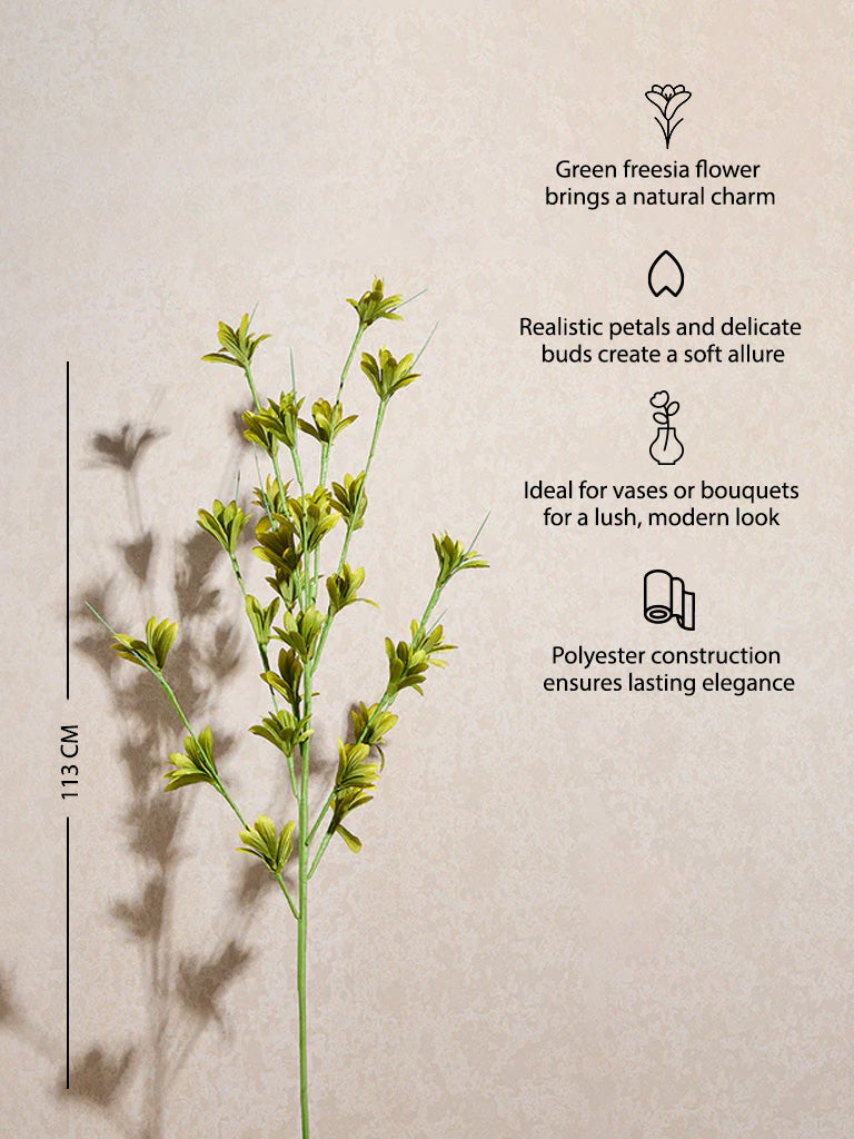 Westside Home Green Artificial Freesia Flower