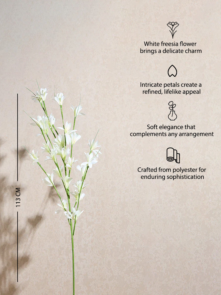 Westside Home White Artificial Freesia Flower
