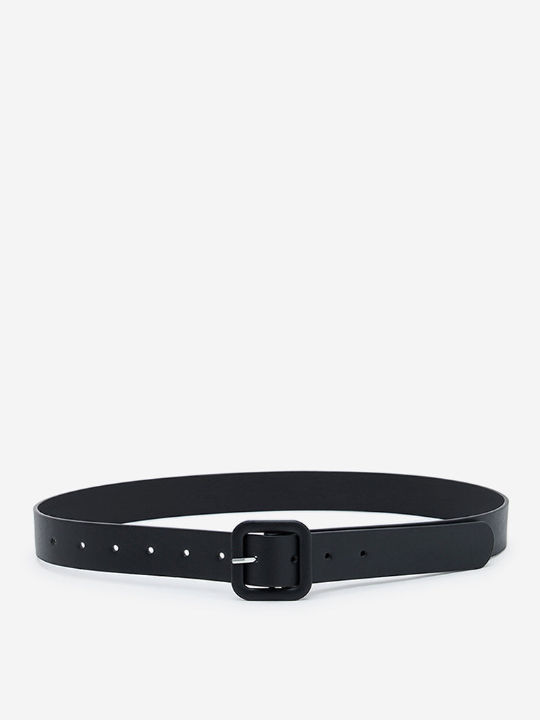 Westside Accessories Black Solid Matte-Finish Belt (Small)