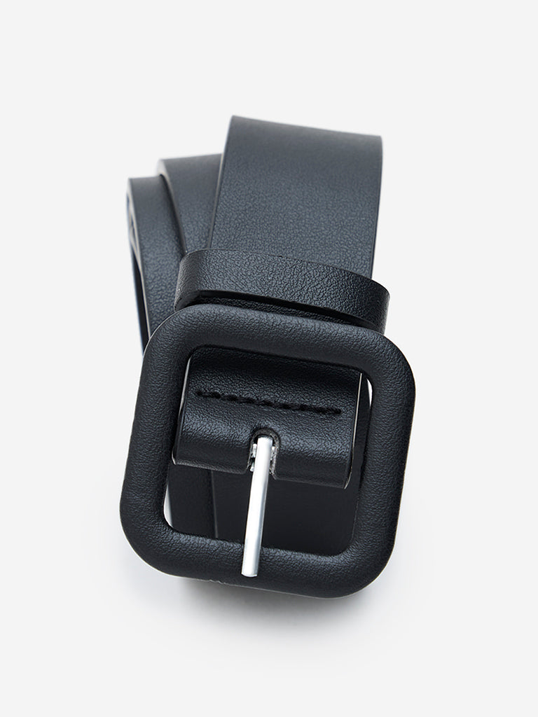 Westside Accessories Black Solid Matte-Finish Belt (Small)