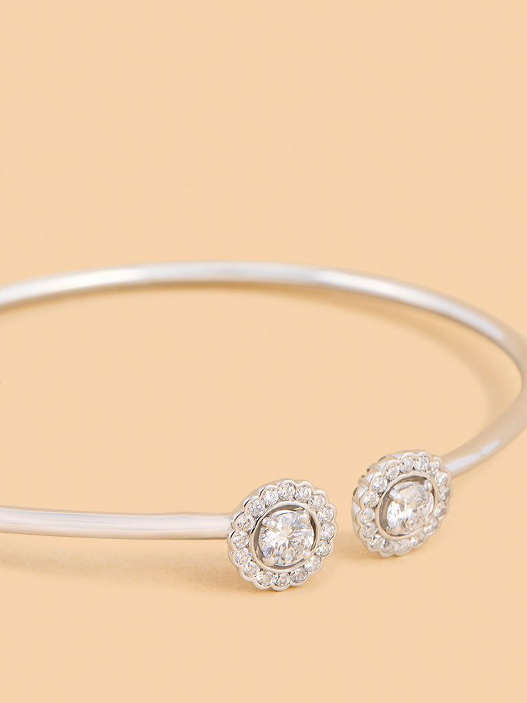 Westside X Pome Lumina Solitaire Lab Diamond Bangle Bracelet