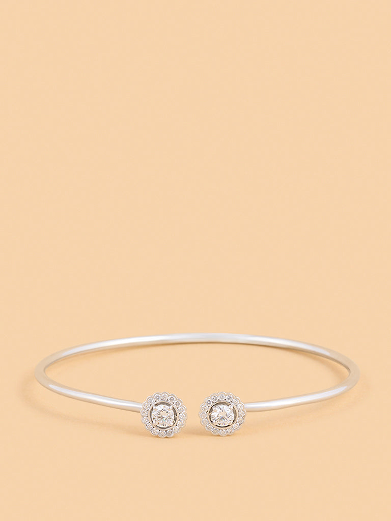 Westside X Pome Lumina Solitaire Lab Diamond Bangle Bracelet