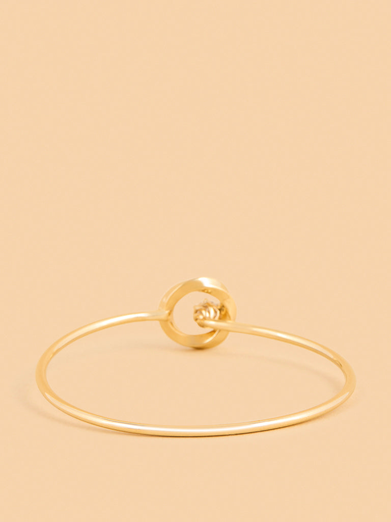 Westside X Pome Infinity Solitaire Lab Diamond Bangle Bracelet