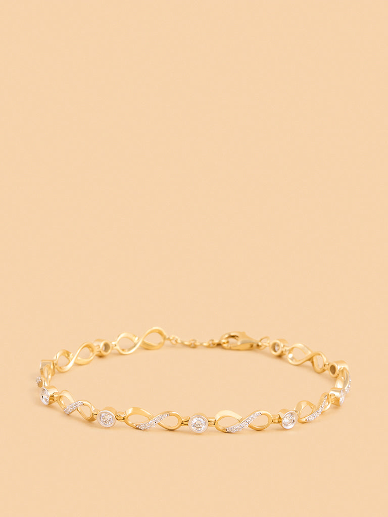 Westside X Pome Infinity Link Solitaire Lab Diamond Bracelet