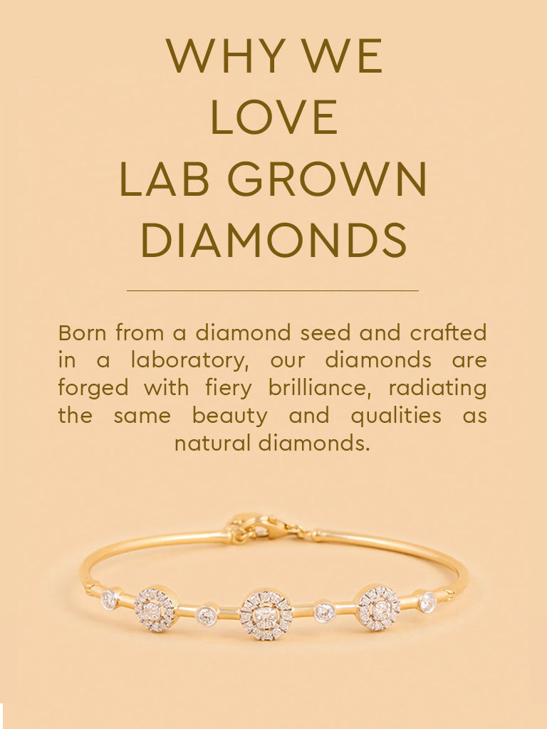 Westside X Pome Radiant Halo Lab Diamond Bangle Bracelet