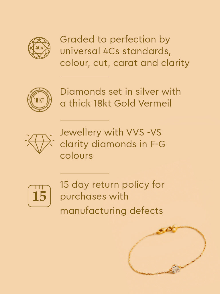 Minimalist Lab Diamond Chain Bracelet