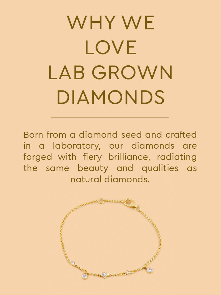 Westside X Pome Star and Heart Lab Diamond Chain Bracelet