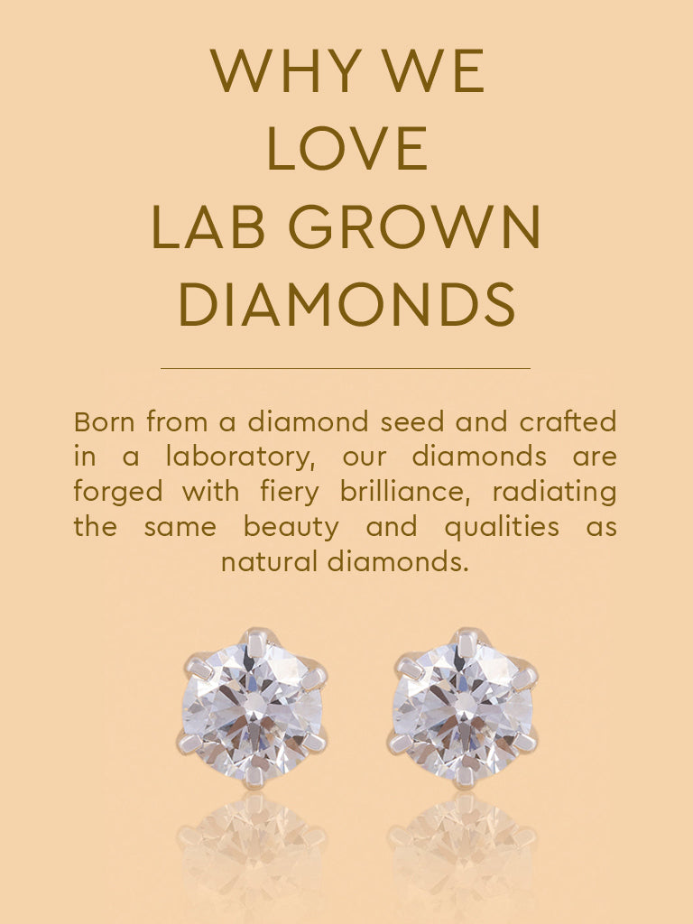 Westside X Pome Classic Solitaire Lab Diamond Stud Earrings