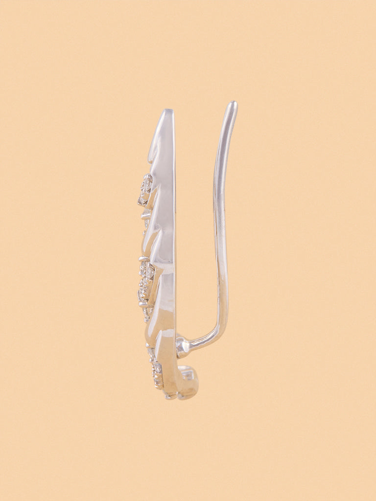 Westside X Pome Sleek Lab Diamond Ear Climbers