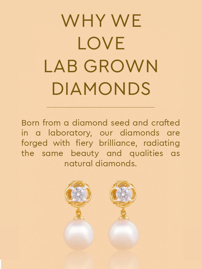 Westside X Pome Pearl Drop Lab Diamond Earrings