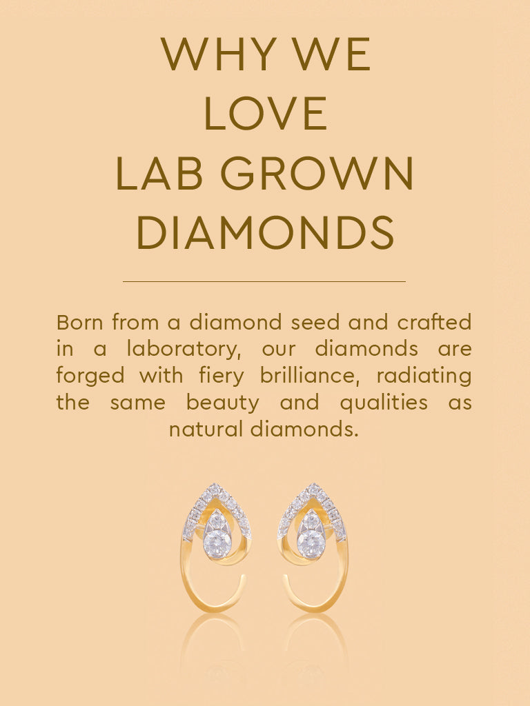 Westside X Pome Elegant Teardrop Lab Diamond Earrings