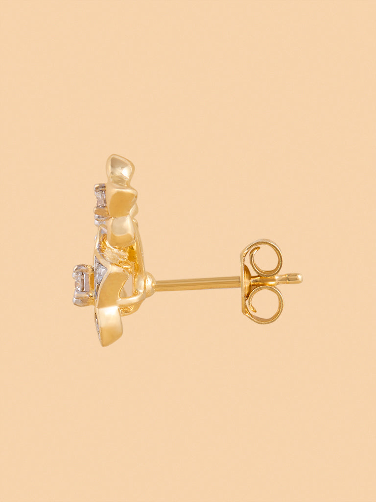 Westside X Pome Flower Trio Earrings with Lab Diamond Accents