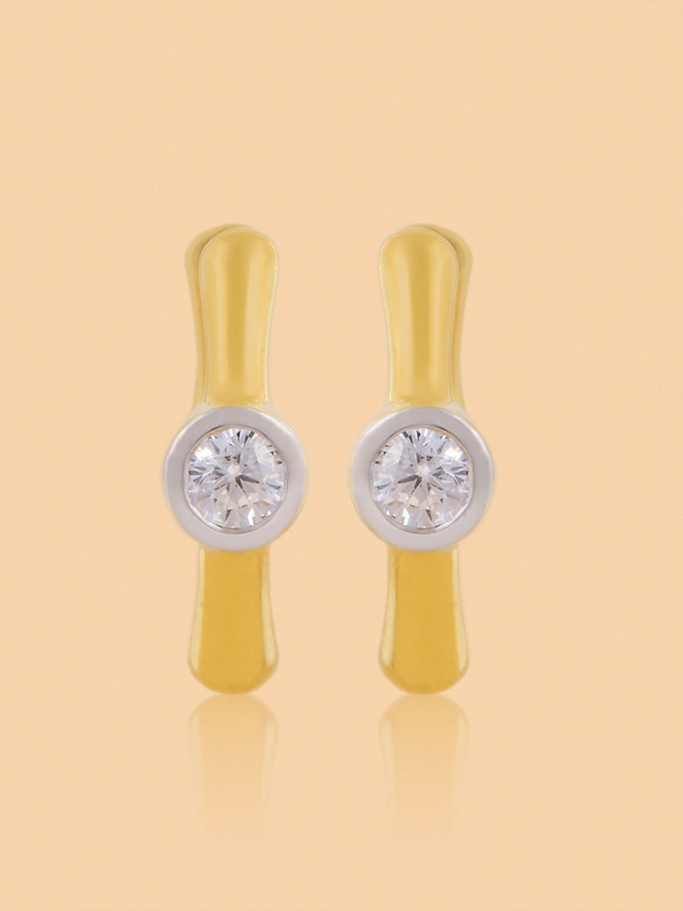Westside X Pome Edgy Hoops with Lab Diamond Earrings