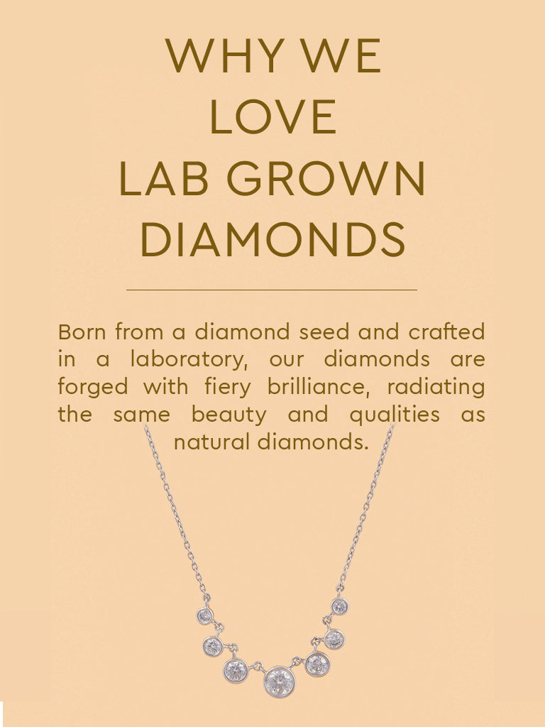 Westside X Pome Radiant Charm Necklace with Lab Diamond Solitaires
