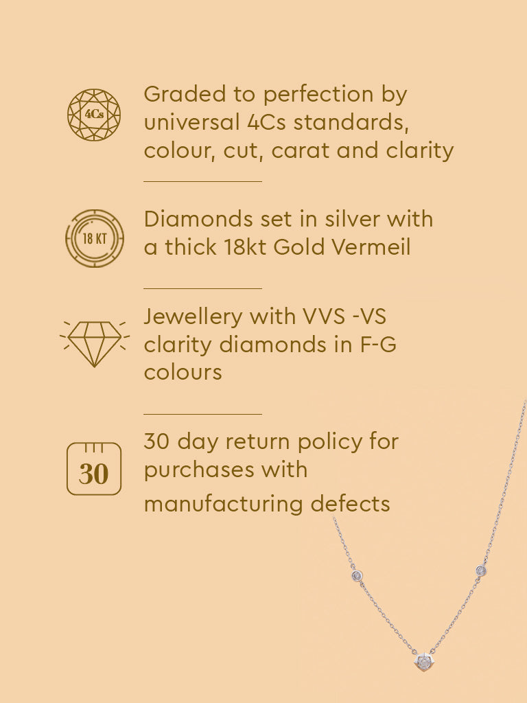 Westside X Pome Stellar Triple Lab Diamond Pendant Necklace