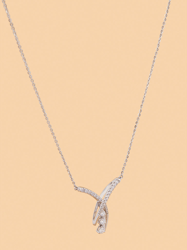 Westside X Pome Timeless Lab Diamond Necklace with Drop Pendant