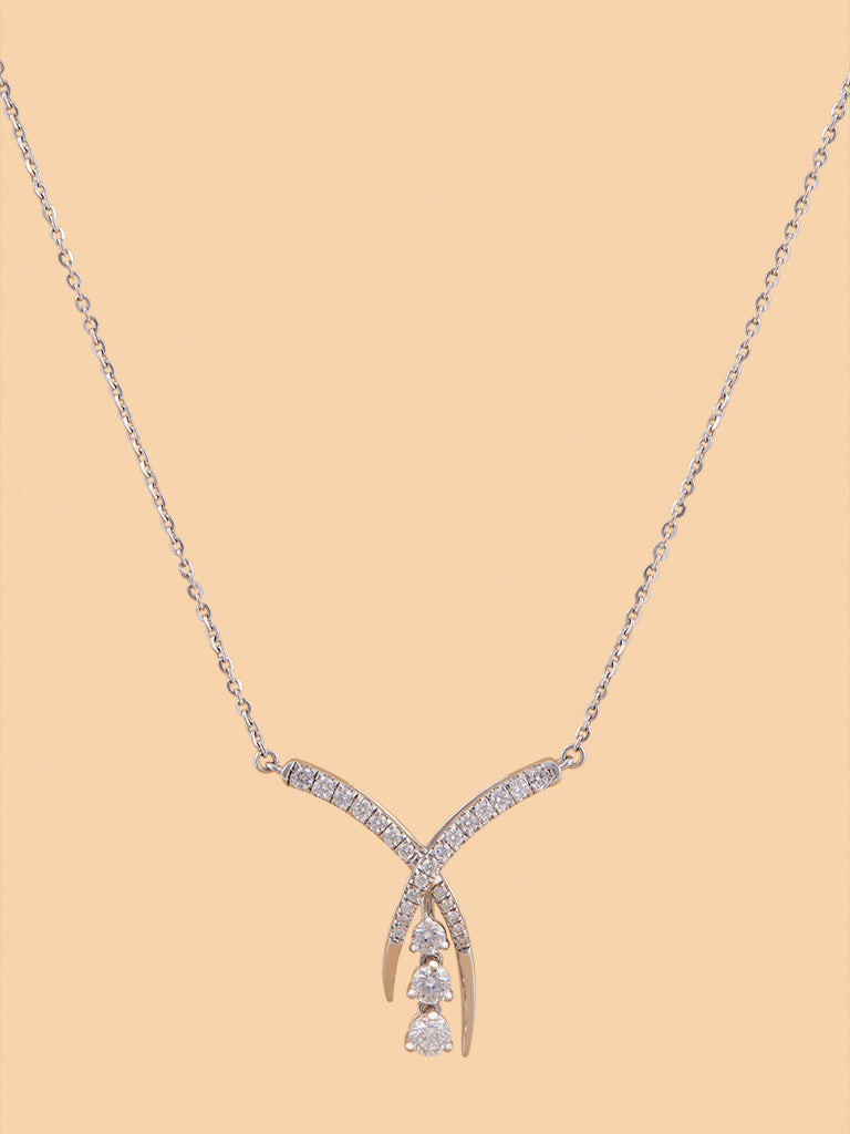 Westside X Pome Timeless Lab Diamond Necklace with Drop Pendant