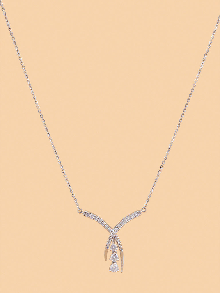 Westside X Pome Timeless Lab Diamond Necklace with Drop Pendant