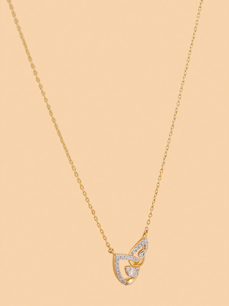 Westside X Pome Elegant Teardrop Lab Diamond Necklace