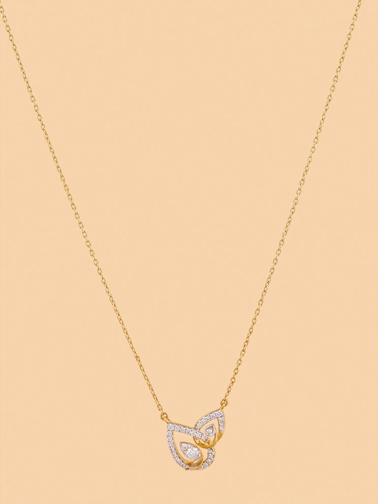 Westside X Pome Elegant Teardrop Lab Diamond Necklace