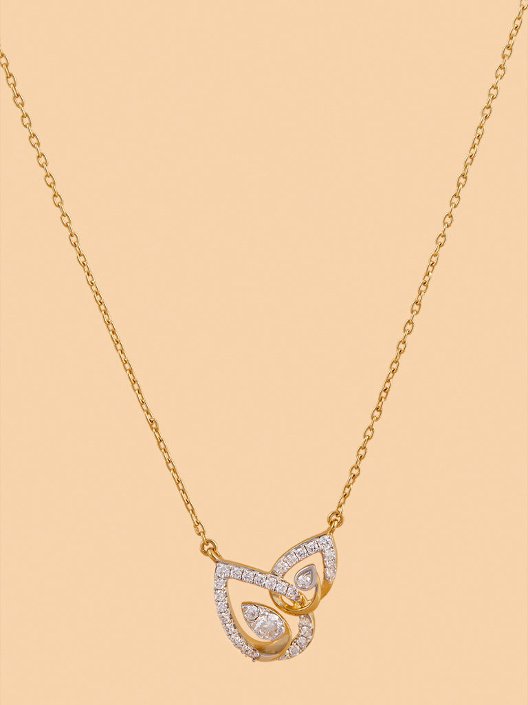 Westside X Pome Elegant Teardrop Lab Diamond Necklace