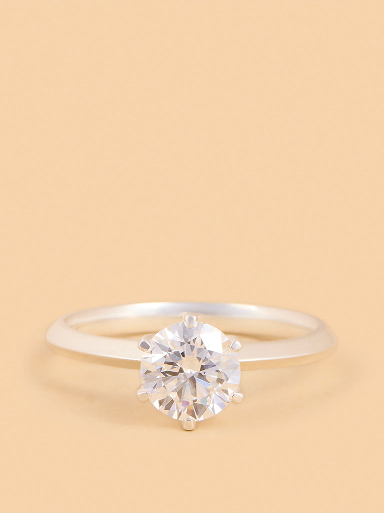 Westside X Pome Sparkling Lab Diamond Solitaire Ring - Medium