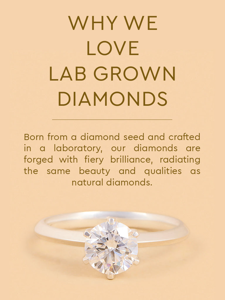 Westside X Pome Sparkling Lab Diamond Solitaire Ring