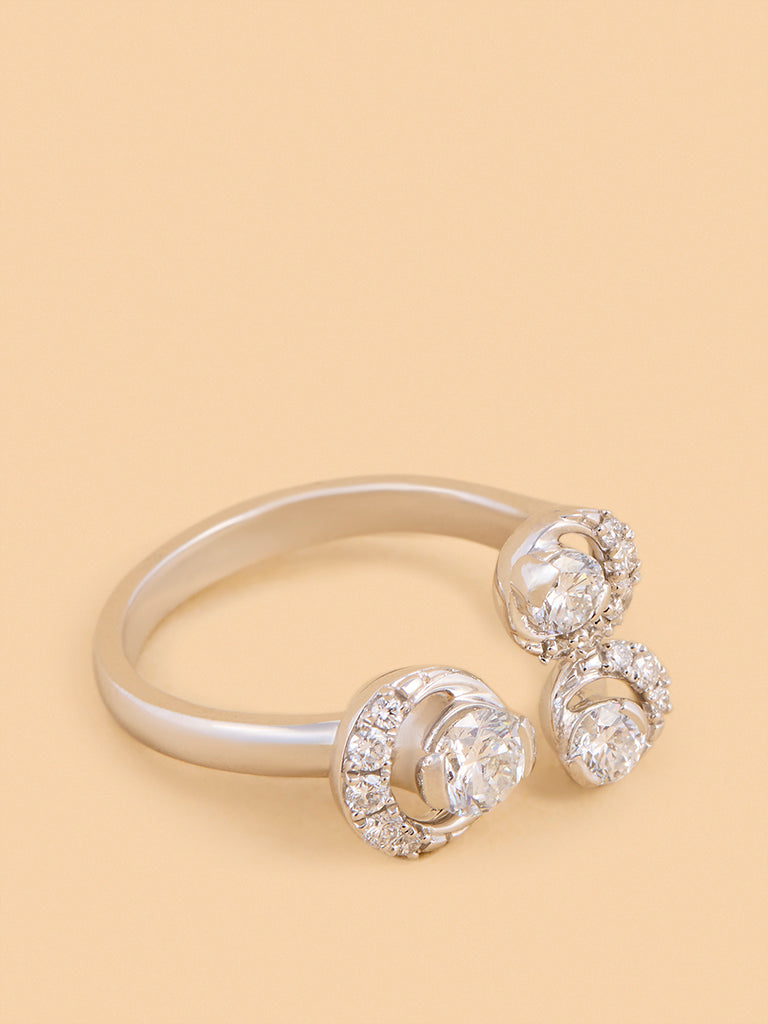 Westside X Pome Triple Cluster Lab Diamond Ring
