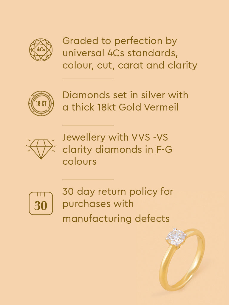 Westside X Pome Brilliant Solitaire Lab Diamond Ring
