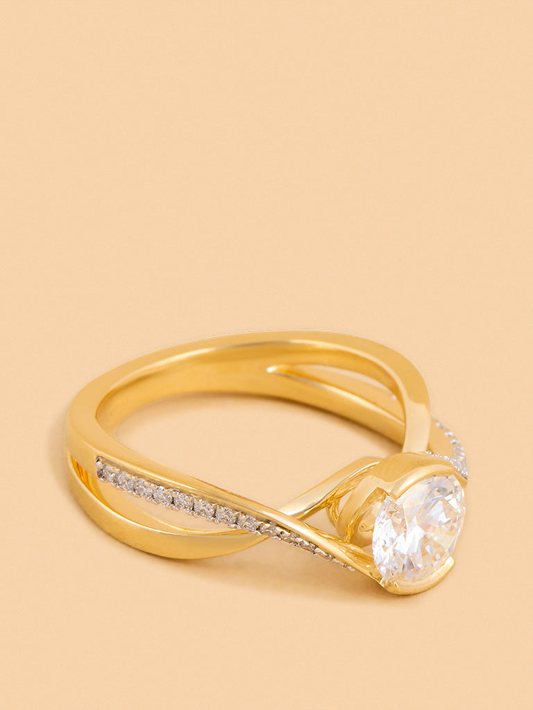 Westside X Pome Solitaire Twist Lab Diamond Ring - Medium