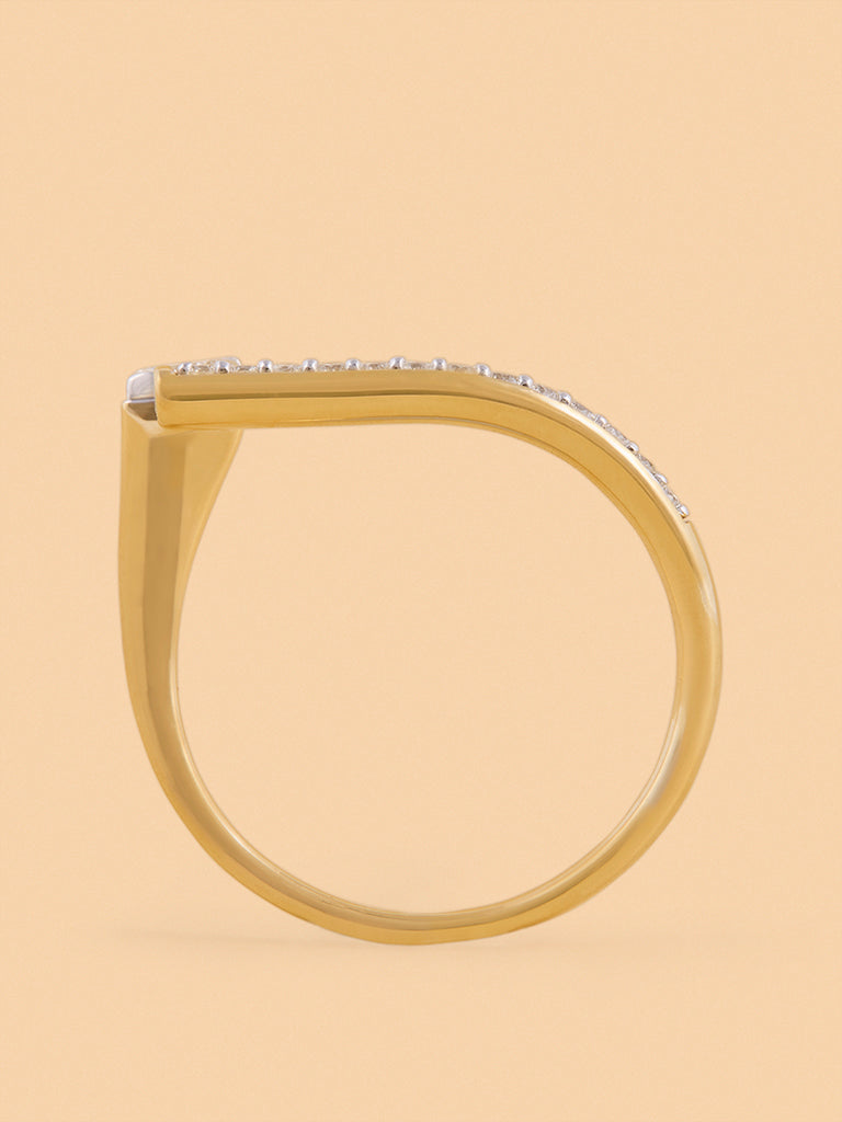 Westside X Pome Edgy Lab Diamond Solitaire Ring - Medium