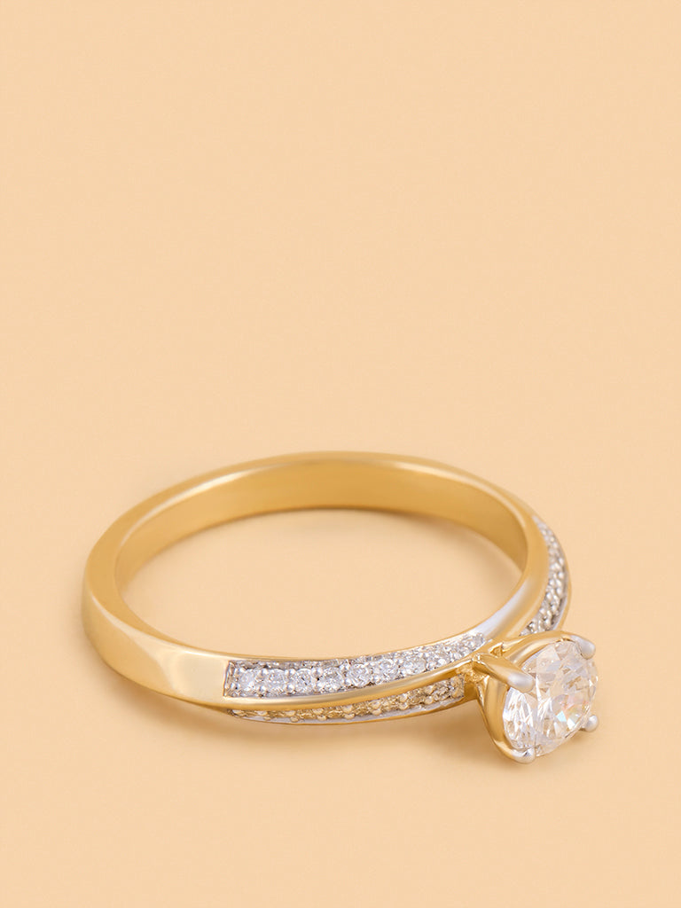 Westside X Pome Radiant Round Lab Diamond Solitaire Ring - Medium