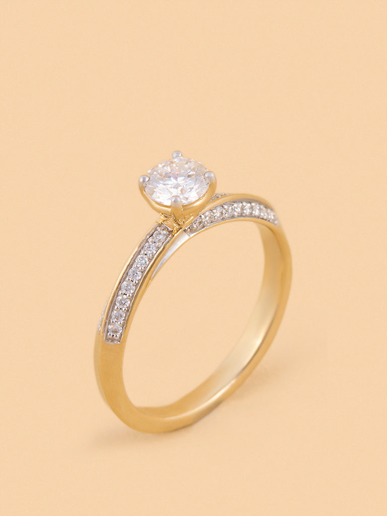 Westside X Pome Radiant Round Lab Diamond Solitaire Ring - Medium