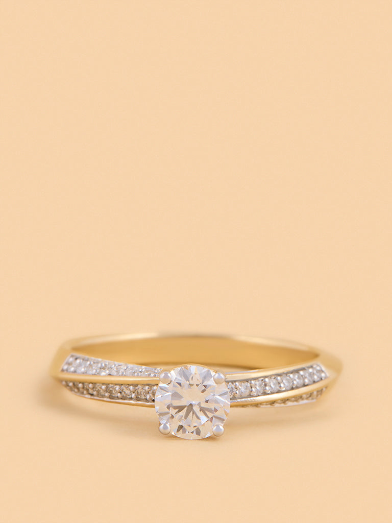 Westside X Pome Radiant Round Lab Diamond Solitaire Ring - Medium