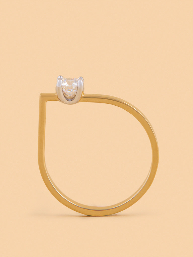 Westside X Pome Brilliant Solitaire Lab Diamond Ring - Medium