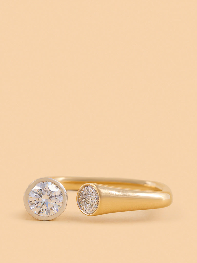 Westside X Pome Elegant Twin Lab Diamond Ring - Medium