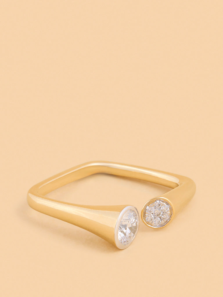 Westside X Pome Elegant Twin Lab Diamond Ring - Medium