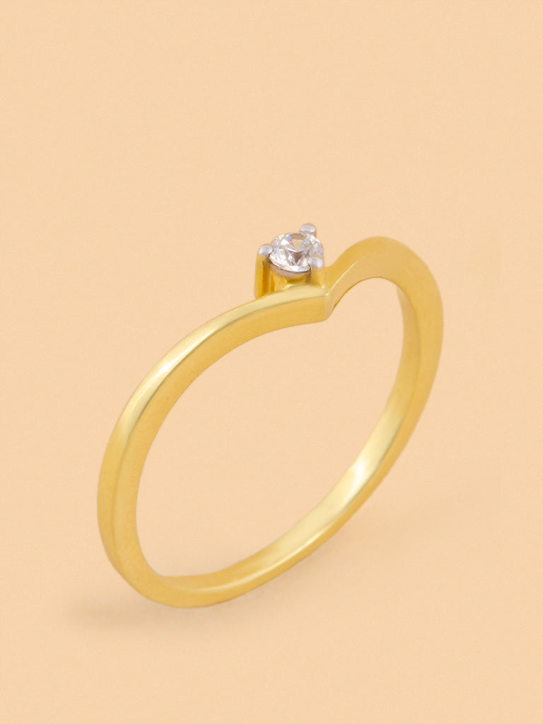 Westside X Pome Sleek Wave Lab Diamond Ring - Medium