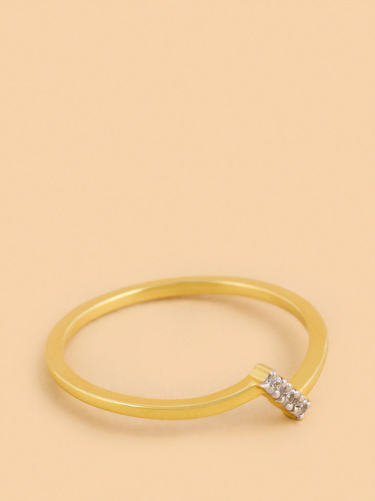 Westside X Pome Chic Ring with Cluster Set Lab Diamond