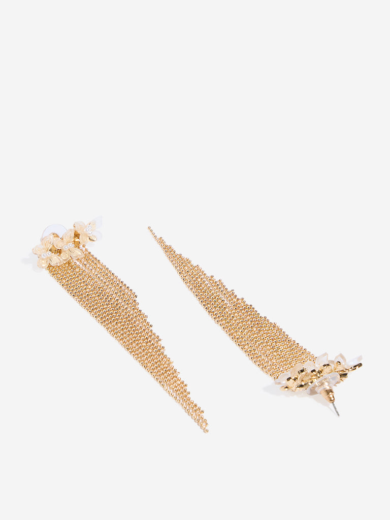 Westside Accessories Gold Butterfly Waterfall Dangler Earrings