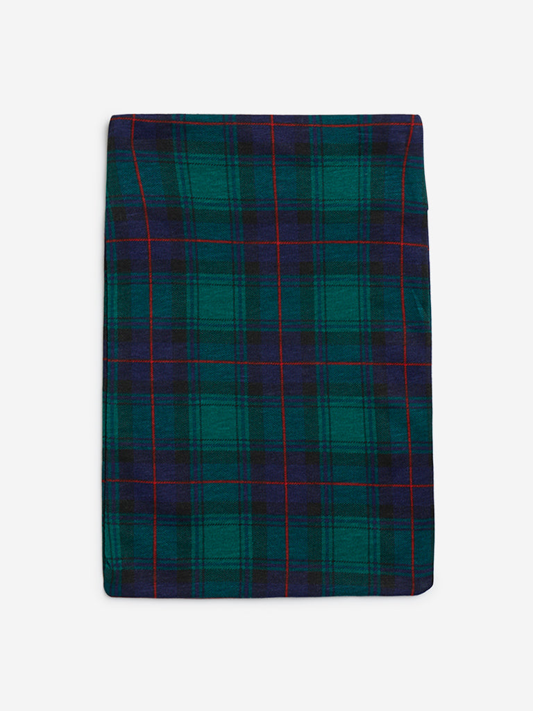 Westside HOP Kids Green Christmas-Themed Cotton Pyjamas Set In A Bag for Casual Wear Detail View