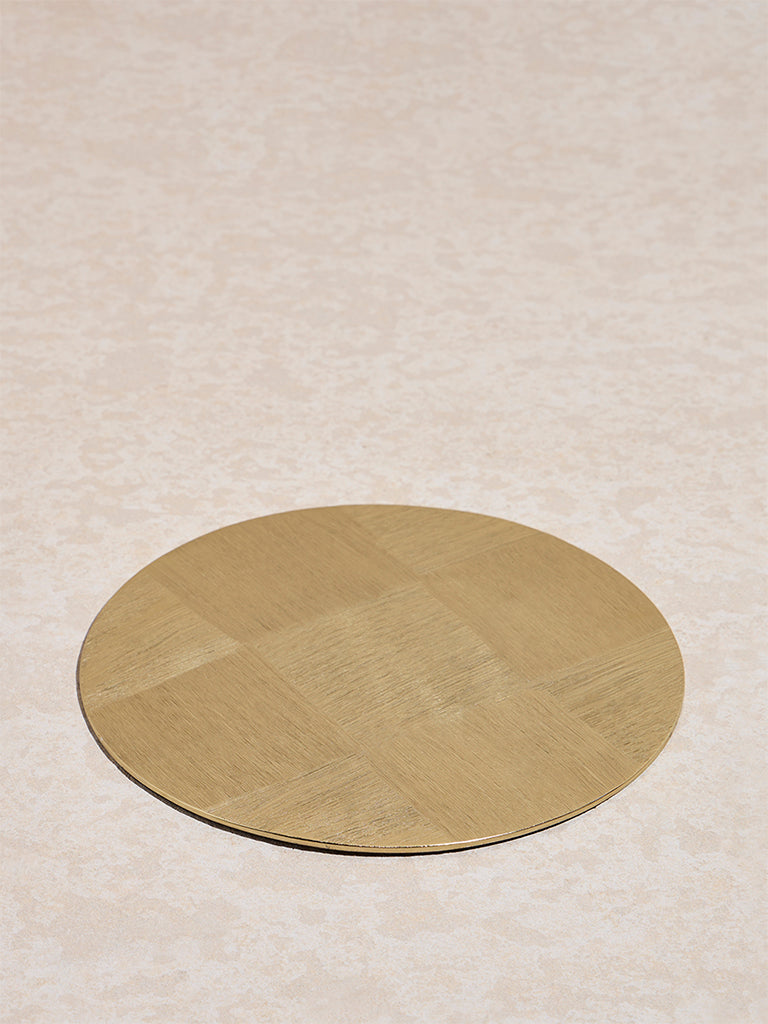 Westside Home Gold Self -Checkered Trivet