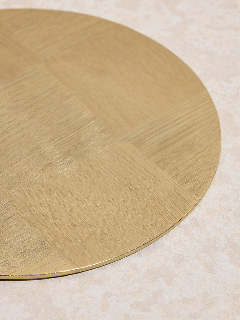 Westside Home Gold Self -Checkered Trivet
