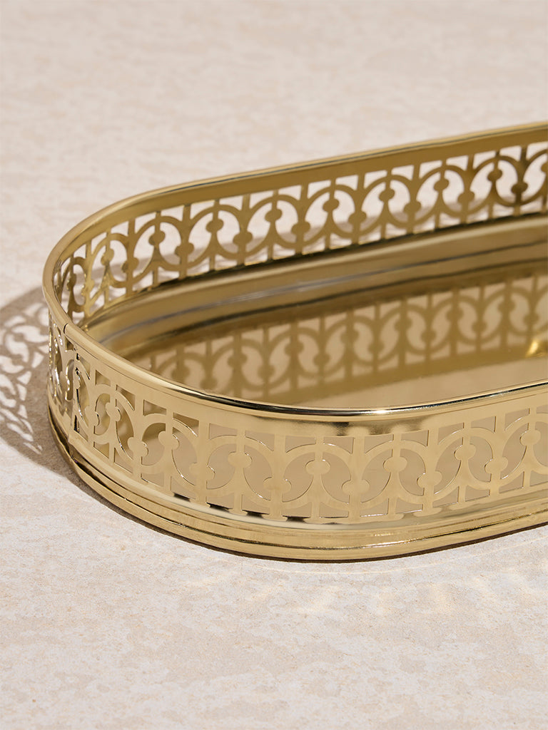 Westside Home Gold Laser -Detailed Serving Tray